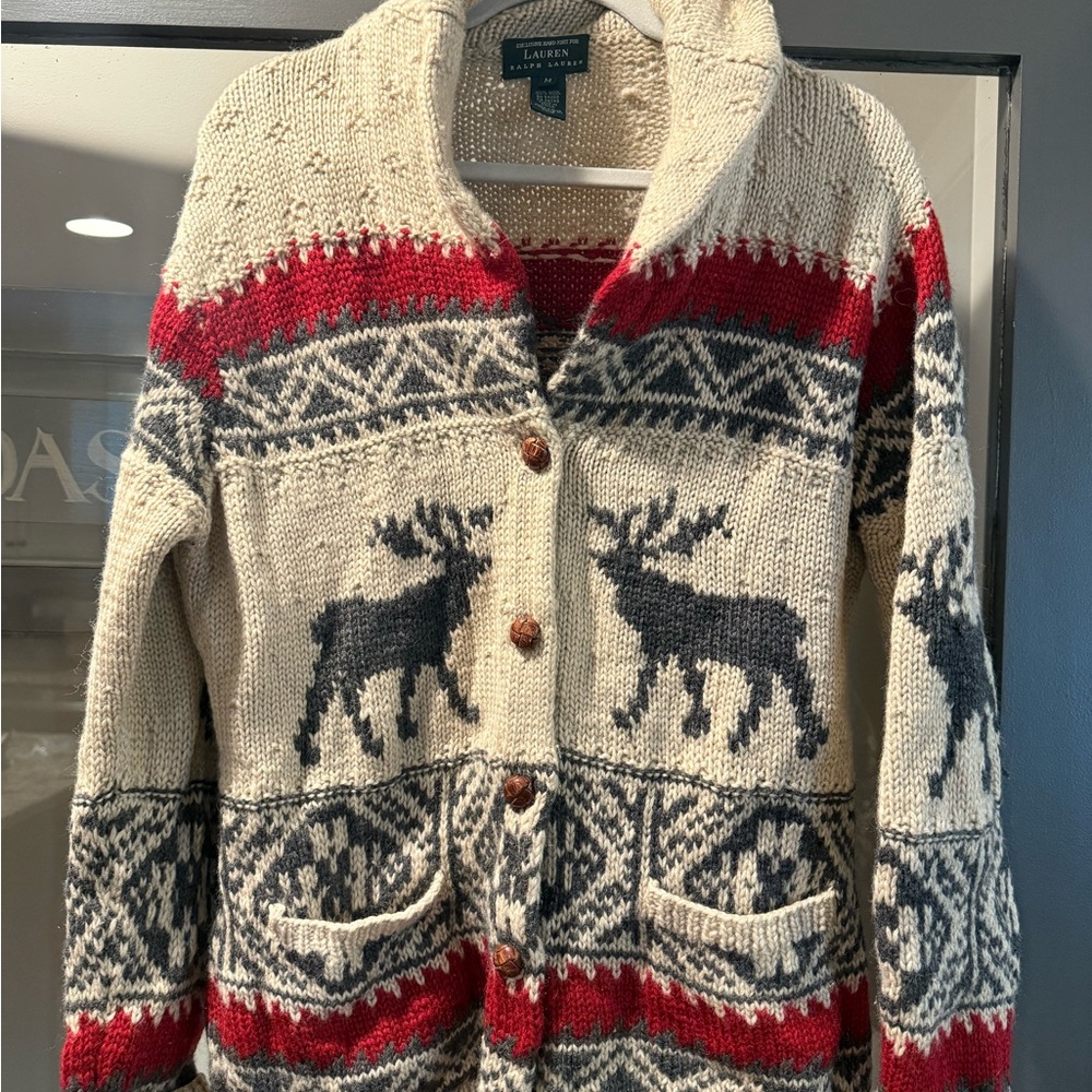Lauren Ralph Lauren Women's Nordic Pattern Cardigan